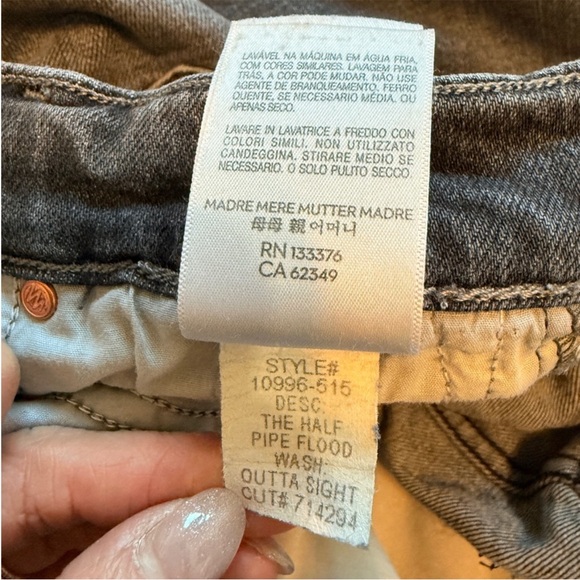 Mother The Half Pipe Flood High Rise Jeans in Outta Sight size 25 - Picture 9 of 14